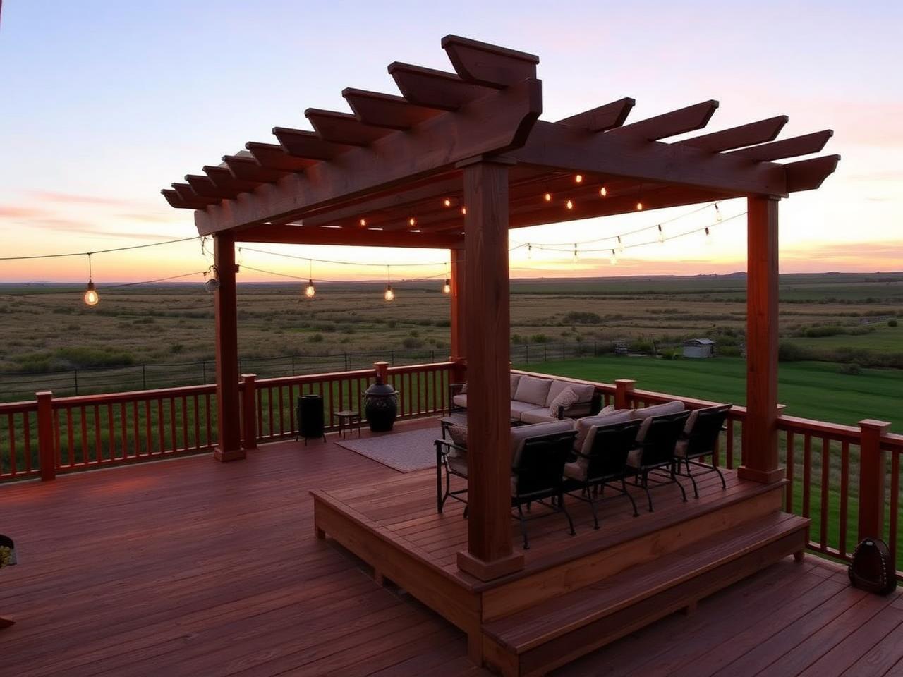 Composite deck and outdoor living project by Cruise Brothers Builders in Central Nebraska